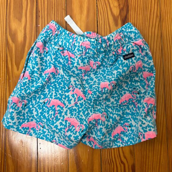 Chubbies Kids Toddler Boy Blue Flamingo Swim Trunks 2at - Picture 2 of 3